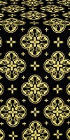 Kostroma silk (rayon brocade) (black/gold)