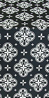 Kostroma metallic brocade (black/silver)