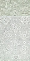 Kostroma silk (rayon brocade) (white/silver)