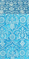 Prestol silk (rayon brocade) (blue/silver)
