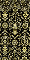 Prestol silk (rayon brocade) (black/gold)