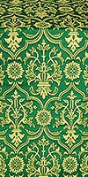 Prestol silk (rayon brocade) (green/gold)