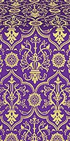 Prestol silk (rayon brocade) (violet/gold)