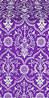 Prestol metallic brocade (violet/silver)