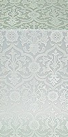 Prestol silk (rayon brocade) (white/silver)