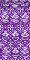 Vine silk (rayon brocade) (violet/silver)