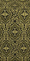 Don silk (rayon brocade) (black/gold)