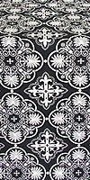 Pskov silk (rayon brocade) (black/silver)