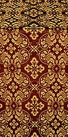 Rostov silk (rayon brocade) (claret/gold)