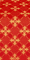 Podolsk silk (rayon brocade) (red/gold)