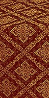 Simeonov silk (rayon brocade) (claret/gold)