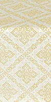 Simeonov silk (rayon brocade) (white/gold)