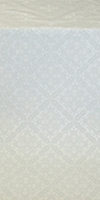 Simeonov silk (rayon brocade) (white/silver)