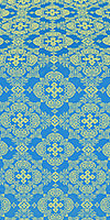 Kolomna posad silk (rayon brocade) (blue/gold)