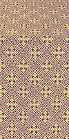 Stone Flower silk (rayon brocade) (violet/gold)