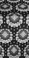 Nativity Star silk (rayon brocade) (black/silver)