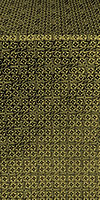 Jerusalem Cross silk (rayon brocade) (black/gold)
