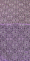 Jerusalem Cross metallic brocade (violet/silver)