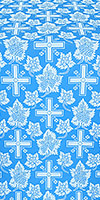 Ajur Cross metallic brocade (blue/silver)