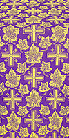 Ajur Cross metallic brocade (violet/gold)