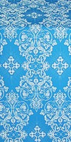 Sloutsk silk (rayon brocade) (blue/silver)