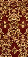 Sloutsk silk (rayon brocade) (claret/gold)