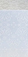 Sloutsk silk (rayon brocade) (white/silver)