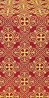 Alania metallic brocade (claret/gold)