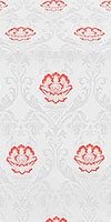 Pavlov Rose metallic brocade (white/silver)