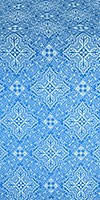 Vilno silk (rayon brocade) (blue/silver)