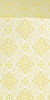 Vilno silk (rayon brocade) (white/gold)