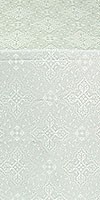 Vilno silk (rayon brocade) (white/silver)
