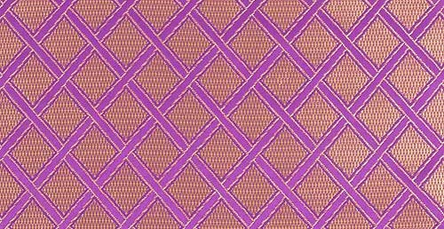 Sayany silk (rayon brocade) (violet/gold)