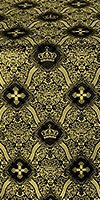 Kingdom silk (rayon brocade) (black/gold)