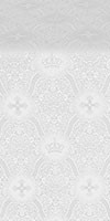 Kingdom silk (rayon brocade) (white/silver)