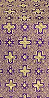 Ancient Byzantium metallic brocade (violet/gold)