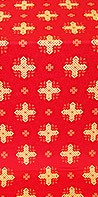 Ancient Byzantium silk (rayon brocade) (red/gold)