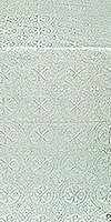 Alpha-and-Omega silk (rayon brocade) (white/silver)