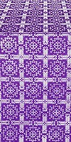 Ryazan metallic brocade (violet/silver)