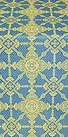 Ouglich silk (rayon brocade) (blue/gold)