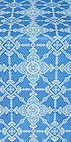 Ouglich silk (rayon brocade) (blue/silver)