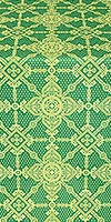 Ouglich silk (rayon brocade) (green/gold)