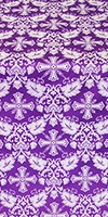 Koursk silk (rayon brocade) (violet/silver)