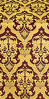 Bryansk metallic brocade (claret/gold)