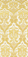 Bryansk silk (rayon brocade) (white/gold)