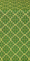 Kazan' silk (rayon brocade) (green/gold)