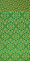 Arkhangelsk silk (rayon brocade) (green/gold)