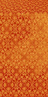 Arkhangelsk silk (rayon brocade) (red/gold)