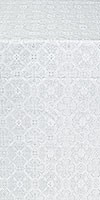 Pavlov Pokrov silk (rayon brocade) (white/silver)