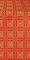 Murom silk (rayon brocade) (red/gold)